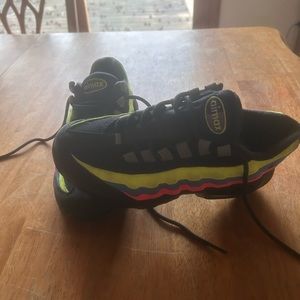 Nike Air Max Black and Neon Sneakers